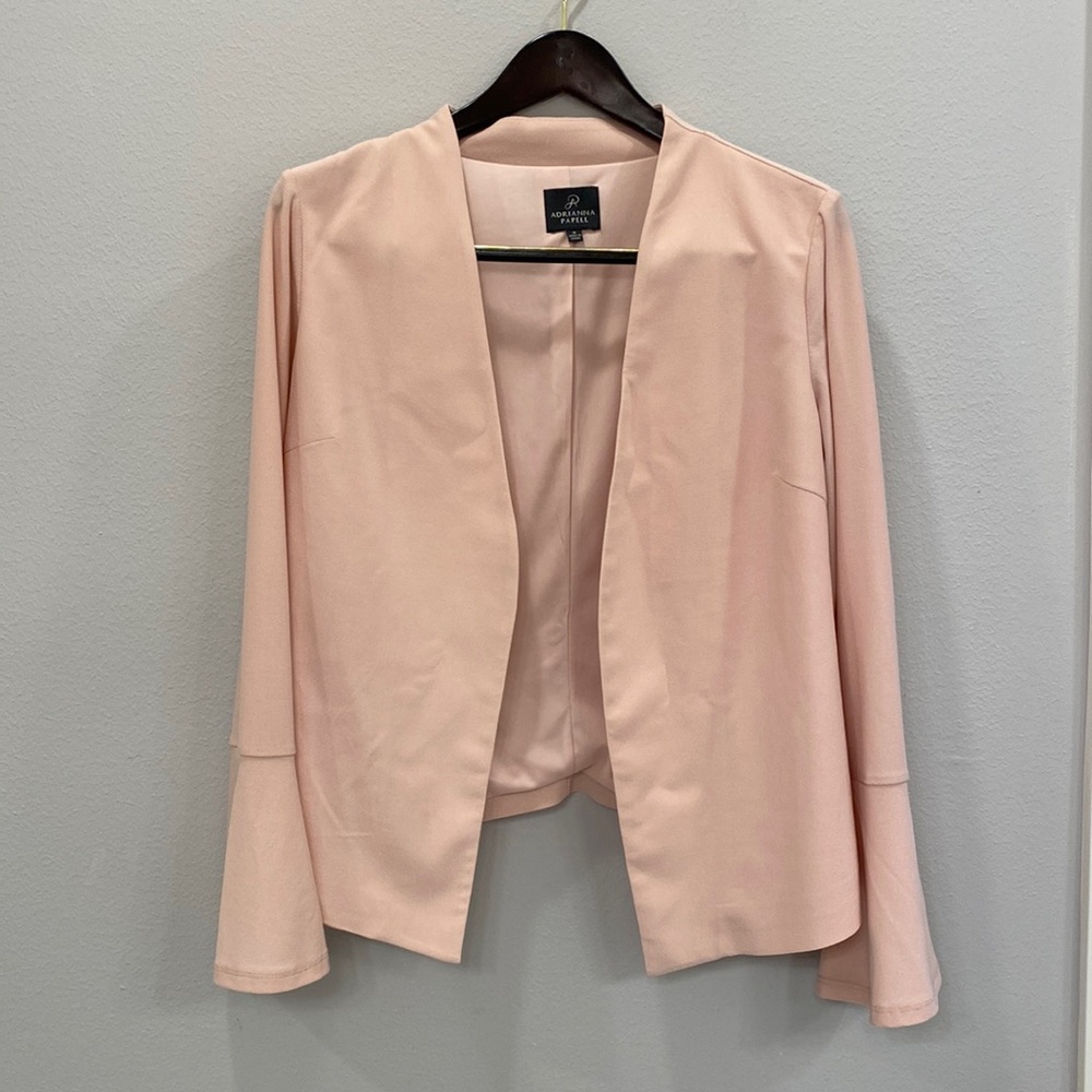 Adrianna Papell Knit Bell Sleeve Blazer